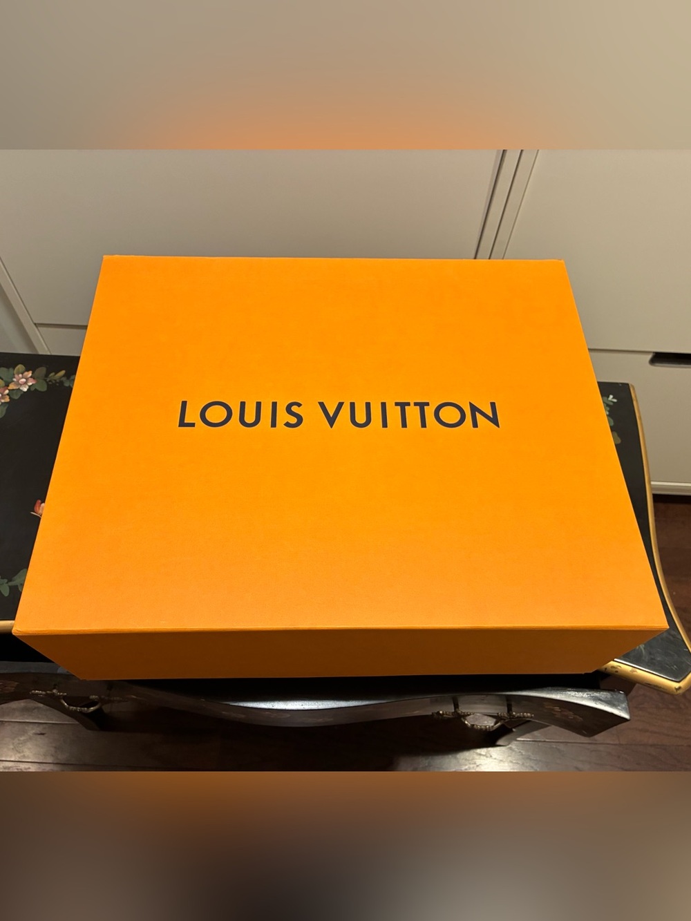 Large Louis Vuitton Orange Box with Dust Bag